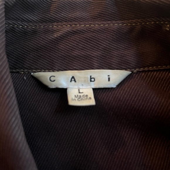 Cabi brown military style denim jacket - Picture 5 of 5